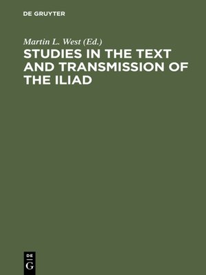 cover image of Studies in the Text and Transmission of the Iliad
